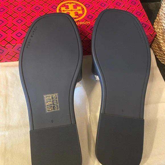 Tory Burch Double T Sport Slide Sandals
